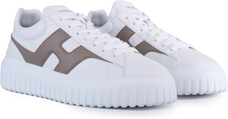 Hogan Leren sneakers met memory foam zool White Heren