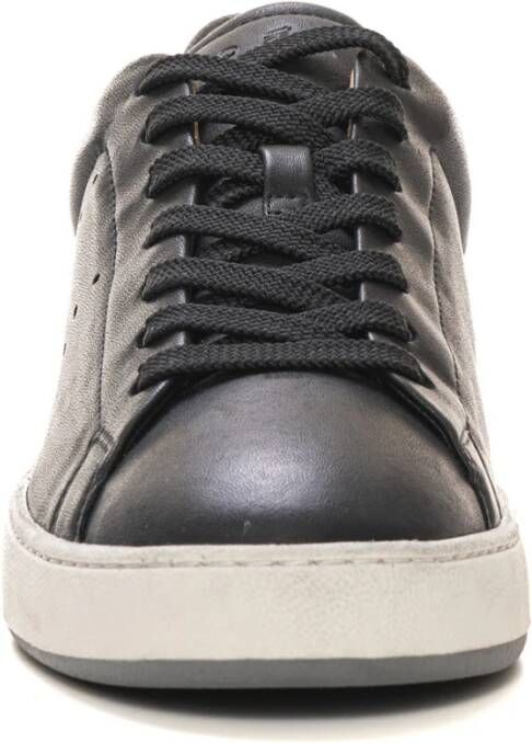 Hogan Leren sneakers met suède details Black Heren