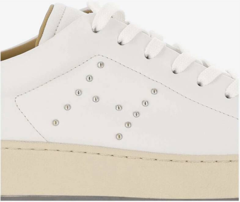 Hogan Leren sneakers met suède inzetstukken White Dames