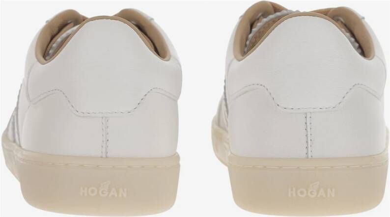 Hogan Leren Sneakers met Suède Inzetstukken White Dames