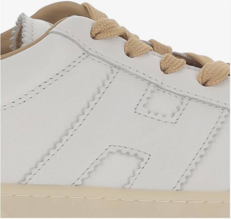 Hogan Leren Sneakers met Suède Inzetstukken White Dames