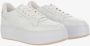 Hogan Leren Sneakers Ronde Neus Veters Wit White Dames - Thumbnail 3