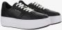 Hogan Leren Sneakers Ronde Neus Vetersluiting Black Dames - Thumbnail 3