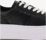 Hogan Leren Sneakers Ronde Neus Vetersluiting Black Dames - Thumbnail 5