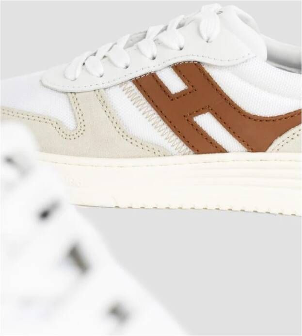 Hogan Leren sneakers wit beige bruin Multicolor Heren