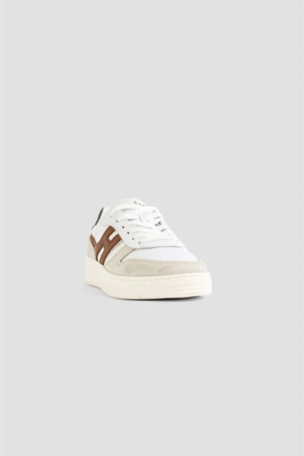 Hogan Leren sneakers wit beige bruin Multicolor Heren