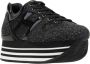 Hogan Leren Veterschoen Glitter Sneakers Vrouwen Black Dames - Thumbnail 2