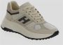 Hogan Leren Vetersneaker Beige Dames - Thumbnail 3