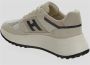 Hogan Leren Vetersneaker Beige Dames - Thumbnail 4