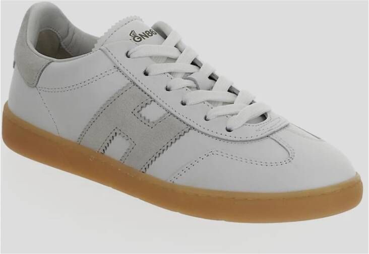 Hogan Leren Vetersneaker White Dames