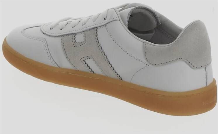 Hogan Leren Vetersneaker White Dames