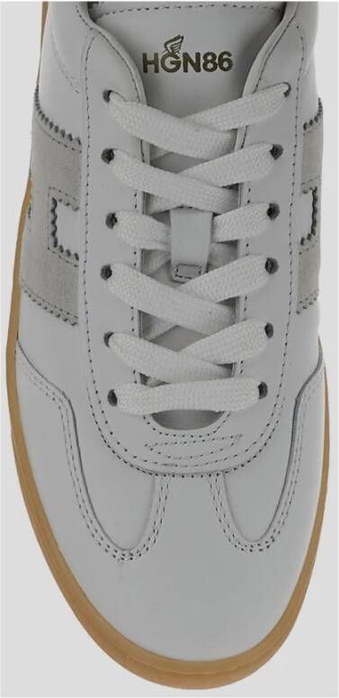 Hogan Leren Vetersneaker White Dames