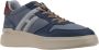 Hogan Leren Vetersneakers Blue Heren - Thumbnail 2