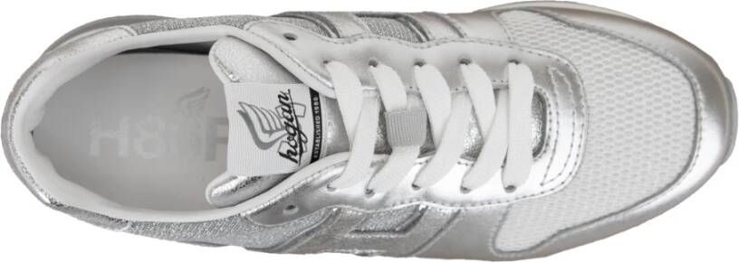 Hogan Leren Vetersneakers voor Dames Gray Dames