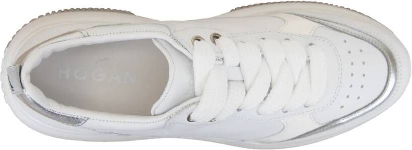 Hogan Leren Vetersneakers White Dames