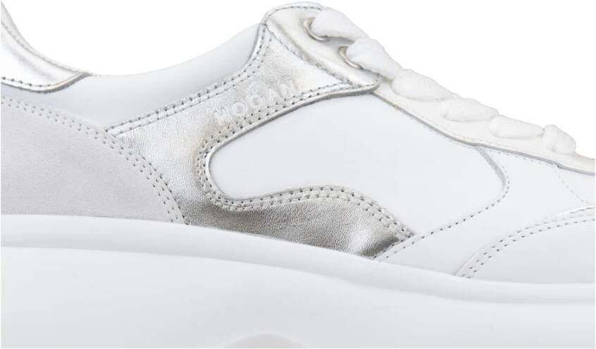 Hogan Leren Vetersneakers White Dames