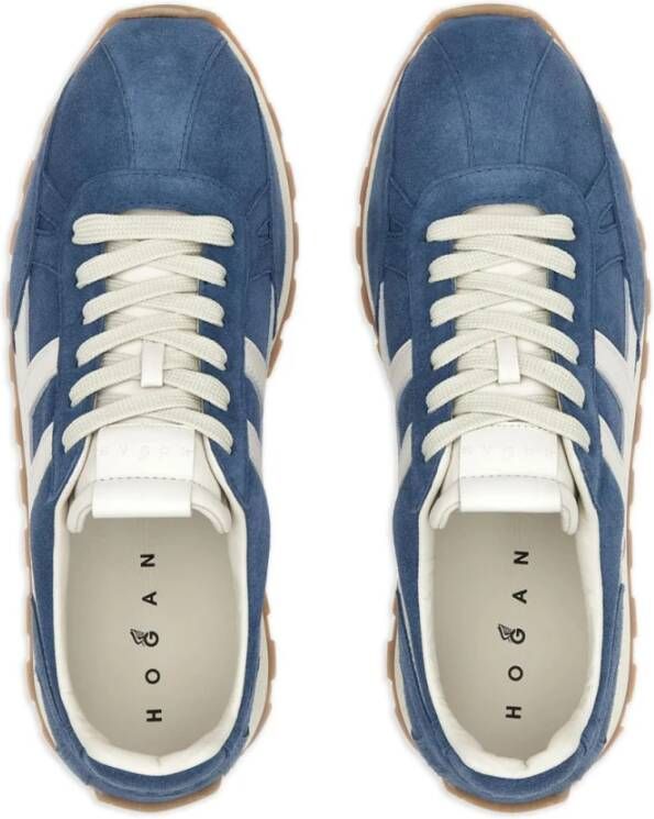 Hogan Lichtblauw Witte Sneakers Blue Heren