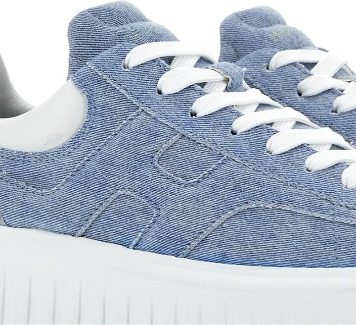 Hogan Lichtblauwe Platte Schoenen Blue Dames