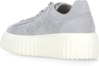 Hogan Lichtblauwe Suède Sneakers Blue Dames