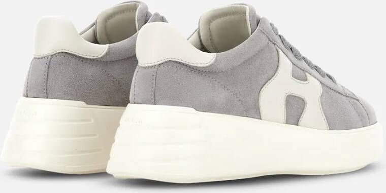 Hogan Lichtgrijze Platte Schoenen Gray Dames