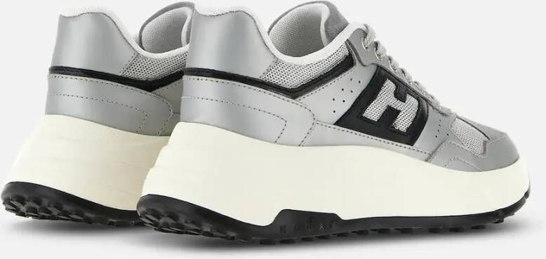 Hogan Lichtgrijze Platte Schoenen Gray Dames