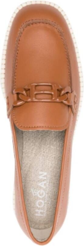 Hogan Loafers Beige Dames