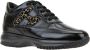 Hogan Luipaardprint Leren Vetersneakers Black Dames - Thumbnail 2