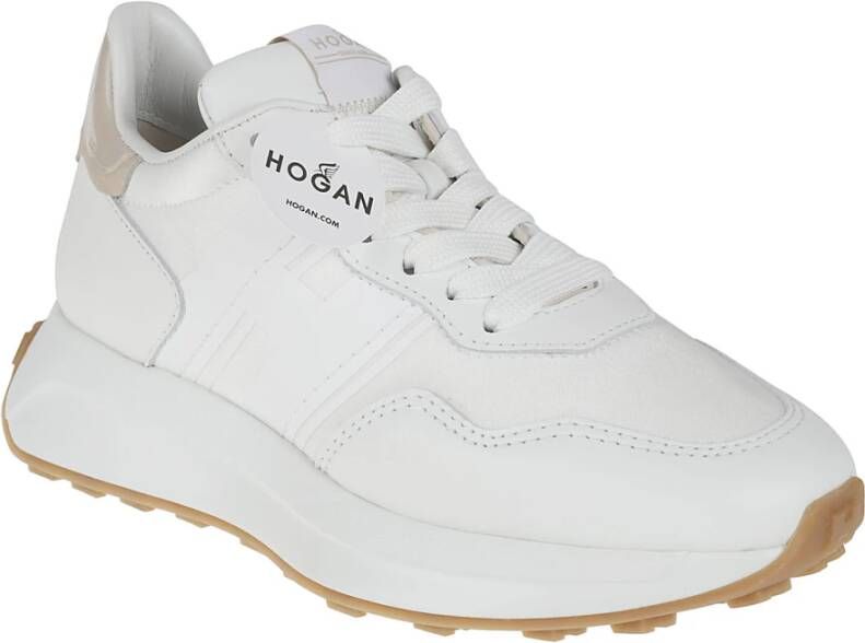 Hogan Luxe Leren Sneakers voor Vrouwen White Dames