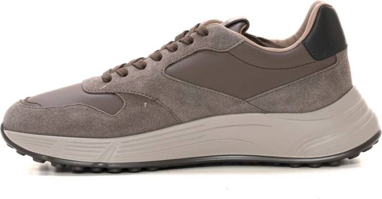 Hogan Memory Foam Sneaker met Suède Details Beige Heren