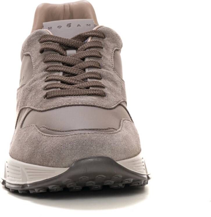 Hogan Memory Foam Sneaker met Suède Details Beige Heren