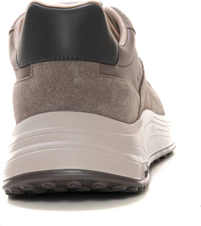 Hogan Memory Foam Sneaker met Suède Details Beige Heren