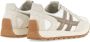 Hogan Mesh Lace-Up Sneakers met Suede Trim Beige Heren - Thumbnail 6