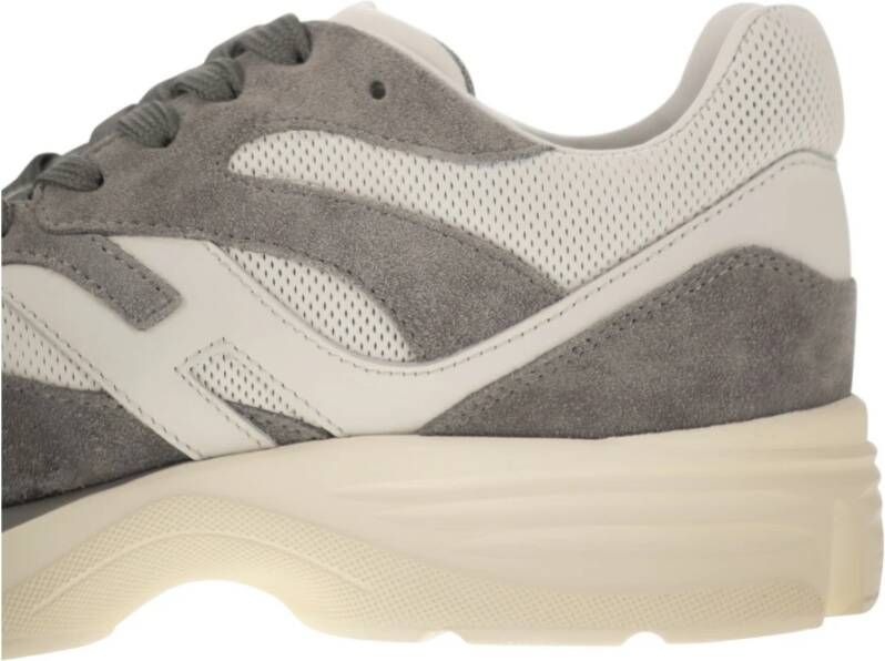 Hogan Moderne Stedelijke Sneakers met Lichtgewicht EVA Zool Gray Heren