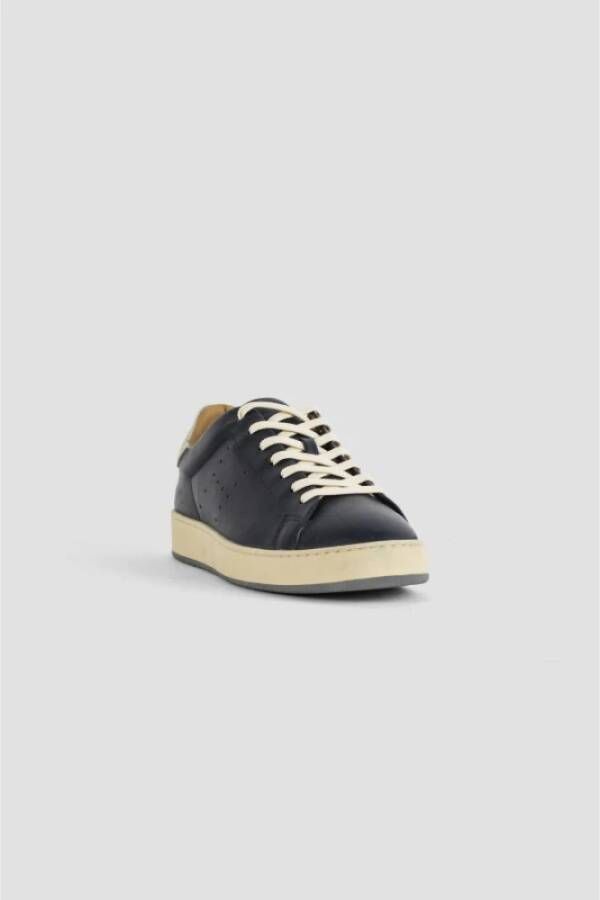 Hogan Navy Blauwe Leren Sneakers Blue Heren