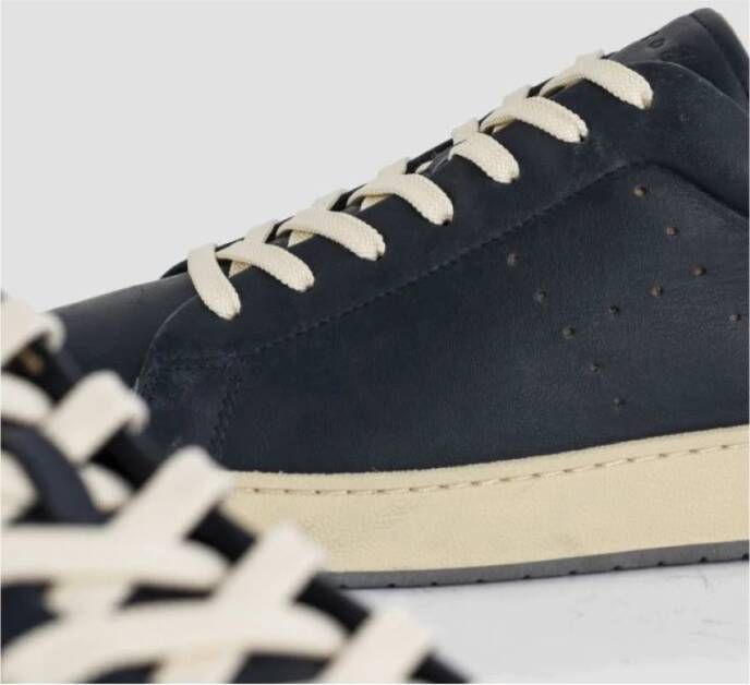 Hogan Navy Blauwe Leren Sneakers Blue Heren