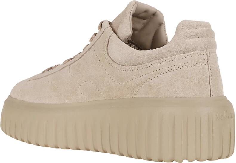 Hogan Nude & Neutrals Sneakers H-Stripes Aw24 Beige Dames