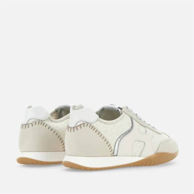 Hogan Olympia-Z Sneakers met Nubuck en Stoffen Inzetstukken White Dames