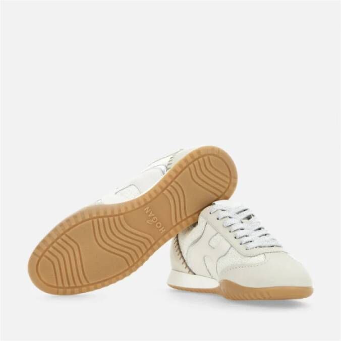 Hogan Olympia-Z Sneakers met Nubuck en Stoffen Inzetstukken White Dames