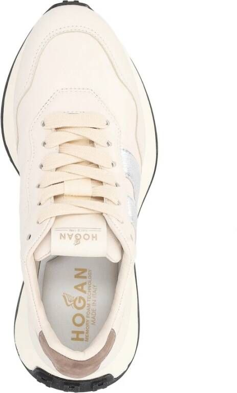 Hogan Patch Sneakers Lace-Up Style White Dames