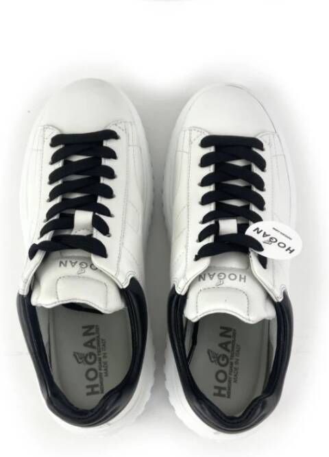 Hogan Platform sneakers in wit met zwarte details White Dames