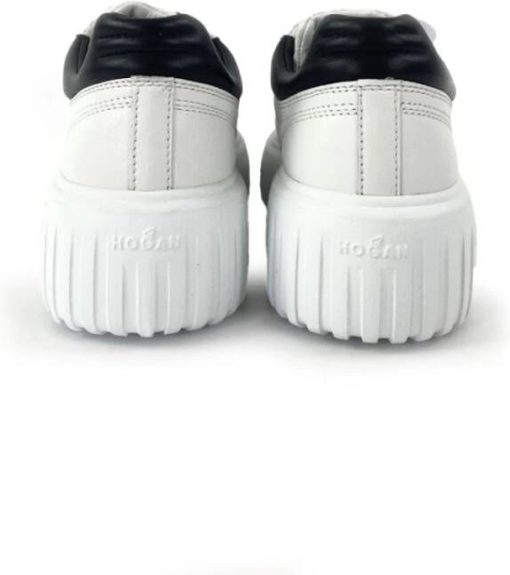 Hogan Platform sneakers in wit met zwarte details White Dames