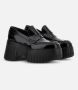 Hogan Platform Zwarte Mocassin Schoenen Black Dames - Thumbnail 4