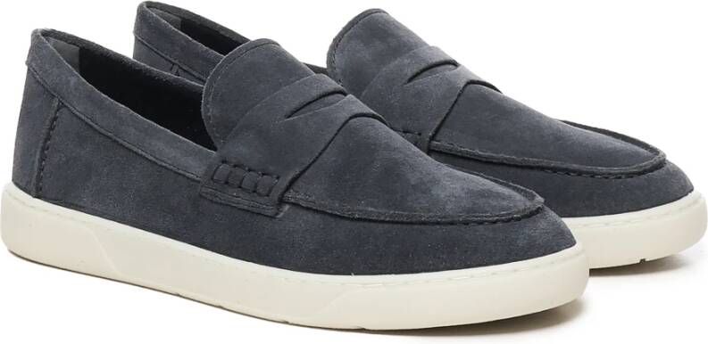 Hogan Platte Coole Mocassin Schoenen Blue Heren