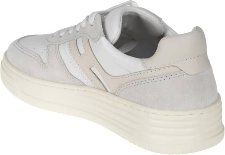 Hogan Platte Leren Schoenen Basket Pelle Multicolor Dames