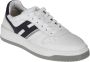 Hogan Platte Leren Schoenen Basket Pelle White Heren - Thumbnail 2