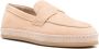 Hogan Platte Moc Stiksel Schoenen Beige Dames - Thumbnail 4