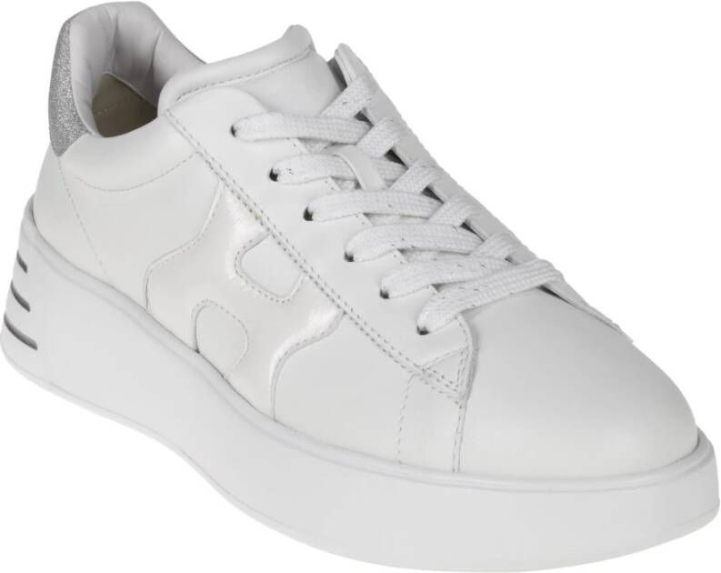 Hogan Platte Rebel Leren Schoenen White Dames