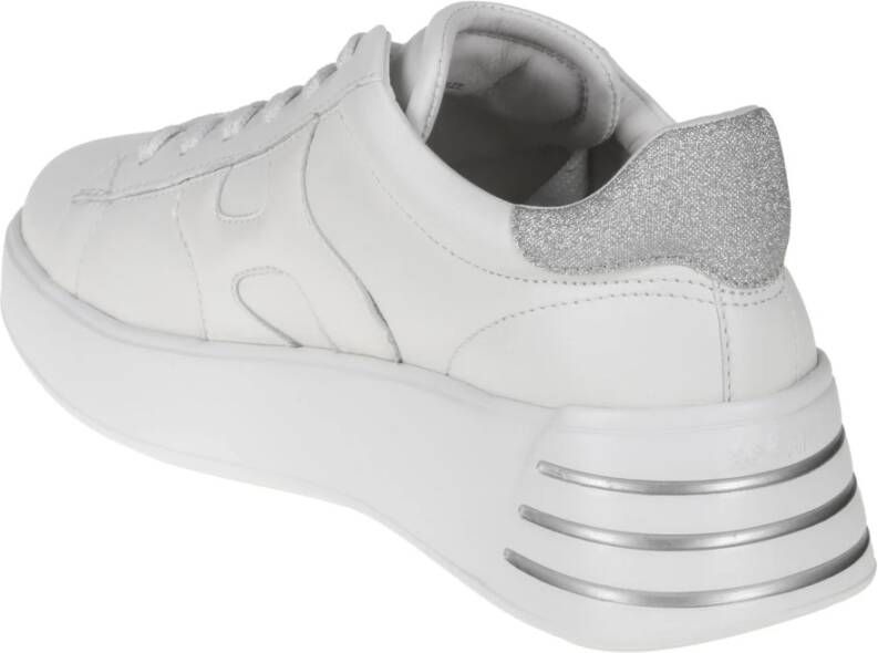 Hogan Platte Rebel Leren Schoenen White Dames