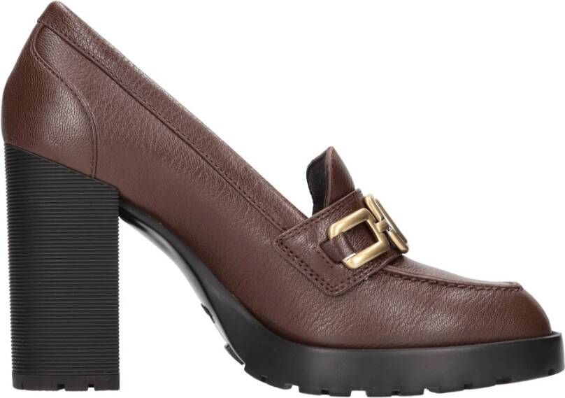 Hogan Platte schoenen Bruin Brown Dames