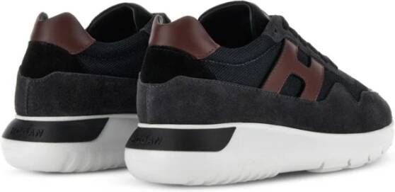 Hogan Sneakers met Micro-Mesh Panelen Black Heren